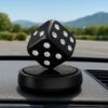 Crystal Dice Car Solar Fragrance Diffuser – Rotating Dashboard Air Freshener with Aromatherapy Scent