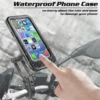 Waterproof Bike Phone Mount – 360° Handlebar Mobile Holder with Touch-Friendly Case for Bicycles & Motorbikes