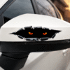 Red Cat Eyes Cover Sticker For Car